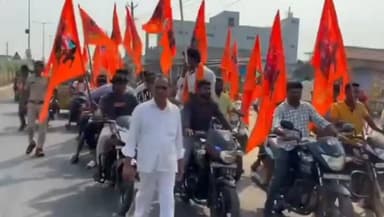 గోవిందరావుపేట: గోవిందరావుపేటలో శివాజీ జయంతి ఉత్సవాల సందర్భంగా ర్యాలీ