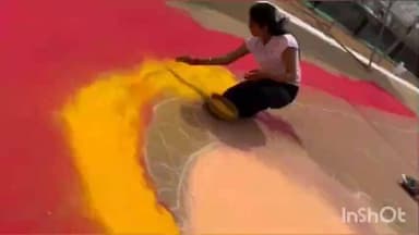 लाखनी: लाखनीच्या समर्थ मैदानावर साक्षात अवतरले शिवराय; ६० फूट भव्य रांगोळी ठरतेय आकर्षणाचे केंद्र!