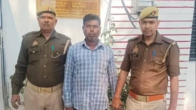 घाटमपुर: कई दिनों से फरार चल रहे अभियुक्त को पुलिस ने घेराबंदी कर किया गिरफ्तार