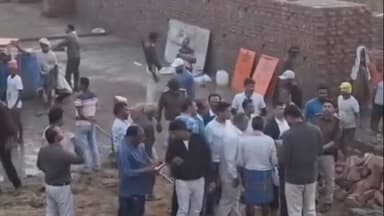 सनहौला: पाठकडीह में बन रहे चेक डैम के निर्माण में अनियमितता की जांच करने ज़िले से आई टीम