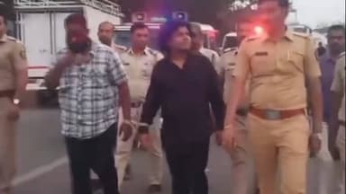 श्रीगोंदा: खंडणी मागणाऱ्यांची पोलिसांकडून धिंड; उद्योजकांकडून पोलीस अधीक्षकांचा सत्कार