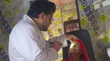 पटियाली: गंजडुंडवारा में नेत्र शिविर में 122 मरीजों की जांच, 23 मोतियाबिंद मरीजों को ऑपरेशन के लिए भेजा गया