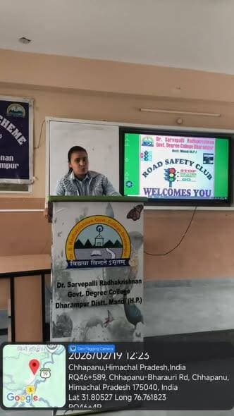 सड़क सुरक्षा क्लब द्वारा भाषण एवं निबंध लेखन प्रतियोगिता का सफल आयोजन
धर्मपुर-मंडी
डॉ. सर्वपल्ली राधाकृष्णन राजकीय महाव...
