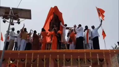 कन्नड: शिवजयंतीनिमित्त छत्रपती शिवाजी महाराज यांच्या अश्वारूढ पुतळ्याचे भव्य अनावरण; ढोल-ताशांच्या गजरात परिसर शिवमय!