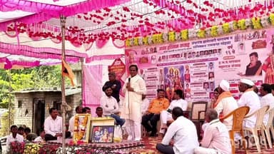 भोकरदन: तळणी येथे अखंड हरिनाम सप्ताहामध्ये माजी केंद्रीय रेल्वे राज्यमंत्री रावसाहेब पाटील दानवे यांनी लावली उपस्थिती