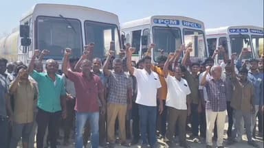 நல்லம்பள்ளி: சிவாடி (எச்.பி.சி.எல்) பொட்ரோல் கிடங்கில் அடிப்படை வசதி கேட்டு,
டேங்கர் லாரி ஓட்டுநர்கள் மற்றும் உதவியாளர்கள் வேலை நிறுத்த போராட்டம்