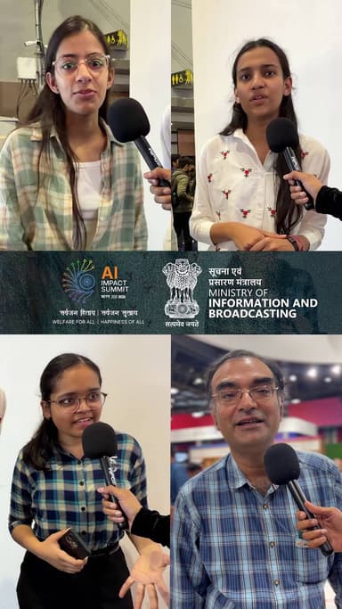 Attendees at the India AI Impact Summit 2026 express their enthusiasm and optimism
