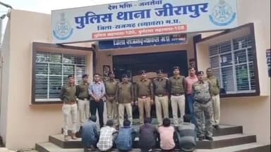 जीरापुर: जीरापुर में डकैती की योजना बना रहे 6 आरोपियों को पुलिस ने किया गिरफ्तार