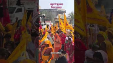 अडूका से सूरजगढ़ निशान पदयात्रा #surajgarh #chirawa #khatushyamji #shyambaba #nishan