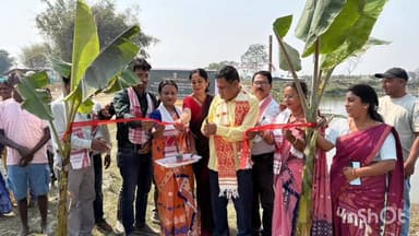 বিশ্বনাথ: ঘিলাধাৰী ক্ষয়-প্ৰতিৰোধ প্ৰকল্পৰ আধাৰশিলা স্থাপন বিধায়ক প্ৰমোদ বৰঠাকুৰৰ