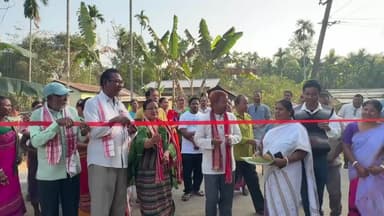 দুধনৈ: দুধনৈত ১৯টাকৈ আঁচনিৰ শুভ উদ্বোধন কৰে ৰাভা হাছং স্বায়ত্ব শাসিত পৰিষদৰ মুখ্য কাৰ্যবাহী সদস্য টংকেশ্বৰ ৰাভাই