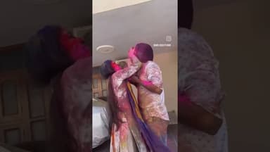 होली कैसे बनाए ओर सबसे पहले किसे रंग लगाए#love 