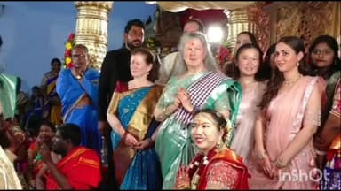 మందమర్రి: హిందూ సాంప్రదాయాలు ఆచారాలు, నచ్చి అమెరికా అమ్మాయి,హిందూ అబ్బాయి నీ పెళ్లి చేసుకున్నారు