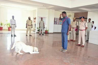 గద్వాల్: గద్వాల పోలీస్ విభాగానికి చేరిన ట్రెయిన్డ్ జాగిలం ‘ఆర్య