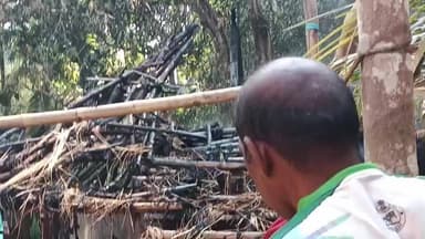 କେନ୍ଦ୍ରାପଡା: ଜହ୍ନୀମୂଳ ଗ୍ରାମରେ ଅଗ୍ନିକାଣ୍ଡରେ ଜଳିଗଲା ଏକ ବଖରା ଚାଳ ଘର