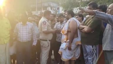 అన్నవరం కొండ కింద రోడ్డు ప్రమాదం పురోహితుడు మృతి