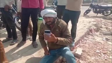 भोगांव: रुई मेले के पास डीसीएम को मोड़ते समय बाइक सवार डीसीएम के नीचे घुसकर हुआ घायल