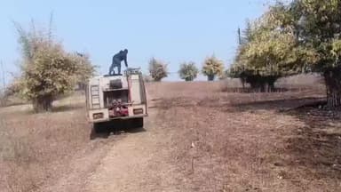 डिंडौरी: कृषि विज्ञान केंद्र डिंडौरी परिसर में अज्ञात कारण से लगी आग, फायर ब्रिगेड ने आग पर काबू पाया