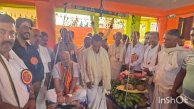 ಶಿರಸಿ: ಬನವಾಸಿ ಗುಡ್ನಾಪುರದ ಶ್ರೀ ಬಂಗಾರೇಶ್ವರ ದೇವಸ್ಥಾನದಲ್ಲಿ ಶಾಸಕ ಹೆಬ್ಬಾರಗೆ ತುಲಾಭಾರ ಸೇವೆ