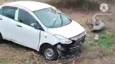 शाढ़ौरा: झागर गांव के पास दूल्हा-दुल्हन की कार दुर्घटनाग्रस्त, दूल्हा-दुल्हन सुरक्षित, 3 घायल