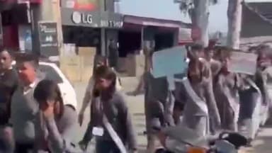 बंगाणा: बडूही में छात्रों ने नशे के खिलाफ निकाली जागरूकता रैली