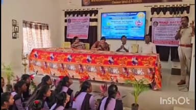 కుప్పం: కుప్పం ప్రభుత్వ కళాశాలలో ధైర్యస్పర్శ విద్యార్థులకు అవగాహన కల్పించిన రూరల్ సీఐ మల్లేష్ యాదవ్