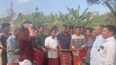 গণ্ডাছড়া: ঠাকুর ছড়ায় ৪৫ জন ভোটার বিভিন্ন রাজনৈতিক দল ত্যাগ করেন তিপ্রা মথা দলে যোগদান করেন