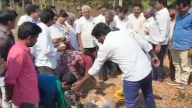 గొల్లపేట వద్ద తాండవ కాలువ అభివృద్ధి పనులకు శంకుస్థాపన