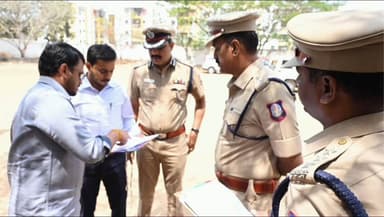 மதுக்கரை: சுந்தராபுரம் வாக்குப்பதிவு மையங்களை அதிகாரிகள் ஆய்வு பாதுகாப்பு ஏற்பாடுகள் தீவிரம்!