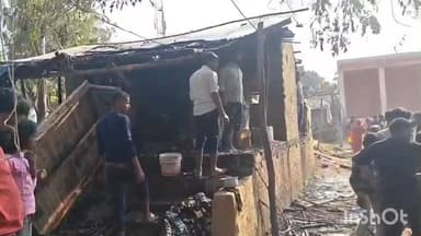 सिरौली गौसपुर: बरौलिया गांव में एक घर में लगी आग, हजारों रुपए का सामान जलकर राख, फायर ब्रिगेड टीम ने पाया आग पर काबू
