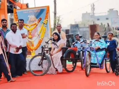 बल्लारपूर: दिव्यांग बांधवांचा छत्रपती शिवाजी महाराजांना कृतज्ञ अभिवादन