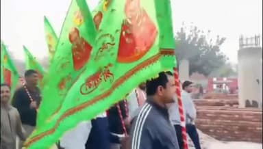 बहादुरगढ़: खाटूधाम में श्याम बाबा के मेले में शामिल होने के लिए श्रद्धालुओं का जत्था रवाना