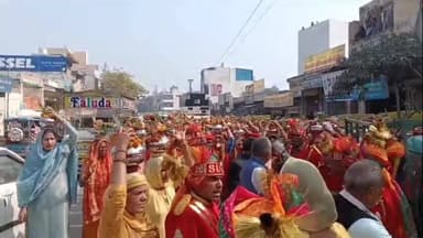 बहादुरगढ़: कलश यात्रा में शामिल हुईं बहादुरगढ़ नगर परिषद की चेयरपर्सन सरोज राठी