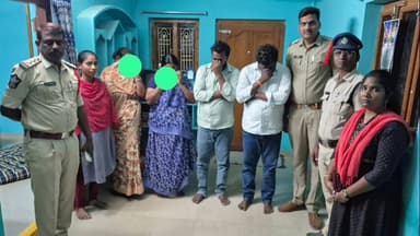 ద్వారకాతిరుమల మండలం గొల్లగూడెంలో వ్యభిచారం చేస్తున్న ముఠా గుట్టు రట్టు చేసిన పోలీసులు