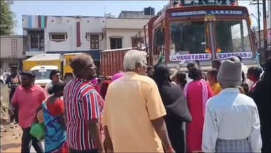 அணைக்கட்டு: விரிஞ்சிபுரம் பகுதியில் குடிநீர் சரியாக வரவில்லை எனக் கூறி நூற்றுக்கும் மேற்பட்டோர் சாலை மறியல் பரபரப்பு