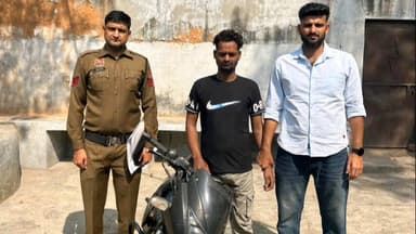 पलवल: सीआईए (एवीटी) हथीन ने चोरी की मोटरसाइकिल के साथ आरोपी को पकड़ा