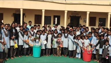 आमेट: आमेट उपखंड के ढेलाणा गांव में स्वच्छ भारत मिशन (ग्रामीण) के तहत 'मेरा गांव प्लास्टिक कचरा मुक्त गांव' अभियान चलाया गया