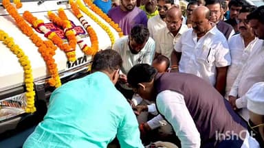 फुलंब्री: फुलंब्री नगरपंचायत कार्यालयात नवीन सेफ्टी टॅंक वाहनाचे पालकमंत्री संजय शिरसाठ यांच्या हस्ते लोकार्पण