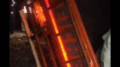 सिल्लोड: तालुक्यातील धानोरा फाटा येथे ट्रकचा भीषण अपघात एक ठार नव गंभीर जखमी