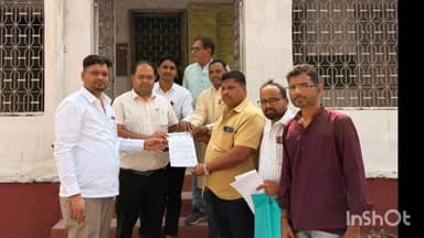 रेत घाटों में अवैध उत्खनन का आरोप, कांग्रेस ने किया ज्ञापन सौंपने का कार्य