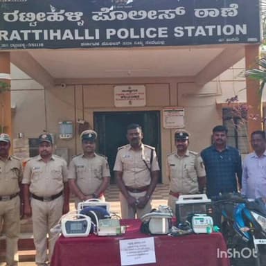 ಹಾವೇರಿ: ಶಿವಮೊಗ್ಗ: ಪಟ್ಟಣದಲ್ಲಿ ಆಂಬುಲೆನ್ಸ್ ವಾಹನದ ಉಪಕರಣ ಕಳ್ಳತನ;ಆರೋಪಿ ಬಂದನ