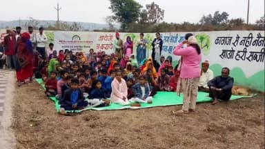 रायसेन: साँची बौद्ध विश्वविद्यालय ने ग्राम भगवतपुर में योग एवं स्वास्थ्य शिविर लगाया