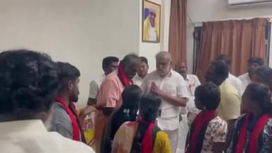 திண்டுக்கல் கிழக்கு: திமுக கட்சி அலுவலகத்தில் ஆத்தூரை சேர்ந்த பா.ம.க.வினர் அமைச்சர் முன்னிலையில் திமுகவில் இணைந்தனர்