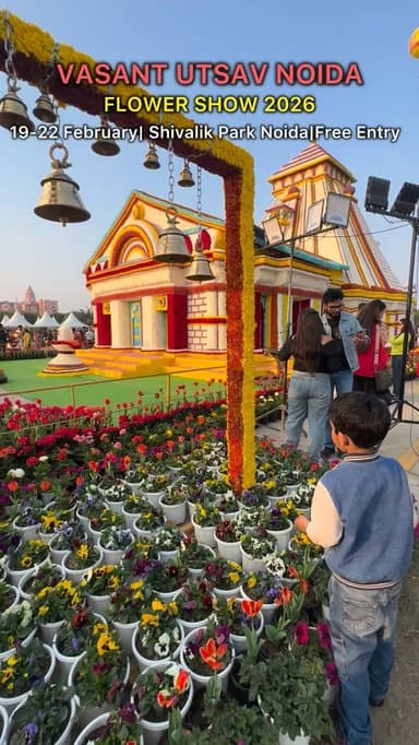 Noida Flower Festival 2026 (38th Vasant Utsav Flower Show)
Venue: Shivalik Park, Sector-33A (next to Noida Haat)
Dates...