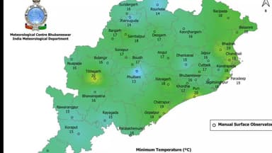 ବରଗଡ: ଜିଲ୍ଲାରେ ଆସନ୍ତାକାଲି ତାପମାତ୍ରା 17 ଡ଼ିଗ୍ରୀ ରହିବା ନେଇ ପାଣିପାଗ ବିଭାଗ ପକ୍ଷରୁ ସୂଚନା ପ୍ରଦାନ