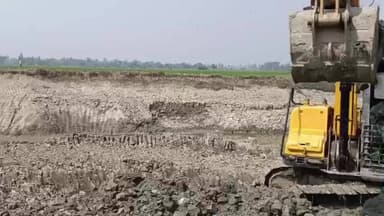 জয়নগর ১: ধোসা এলাকা থেকে চাষের জমি থেকে কাটা হচ্ছে মাটি