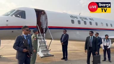 #কেন্দ্রীয় স্বরাষ্ট্রমন্ত্রী অমিত শাহ কে স্বাগত জানাতে বিমানবন্দরে উপস্থিত ছিলেন রাজ্যের মুখ্যমন্ত্রী প্রফেসর ডক্টর মান...