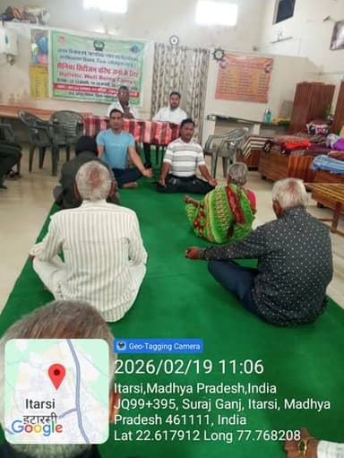 वरिष्ठ जनों के लिए हॉलिस्टिक वेल बीइंग शिविर का किया गया आयोजन
गत दिवस नर्मदापुरम जिले में आयुक्त आयुष विभाग भोपाल, आय...