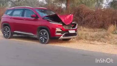 लोहावट: फलोदी-नागौर राजमार्ग 19 पर चैनपुरा के निकट सड़क हादसा, कार नीलगाय से टकराई