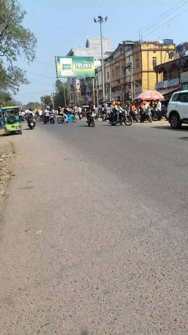 डॉ विजय सिंह गागराई भाजपा समर्थित प्रत्याशी बाईक रैली